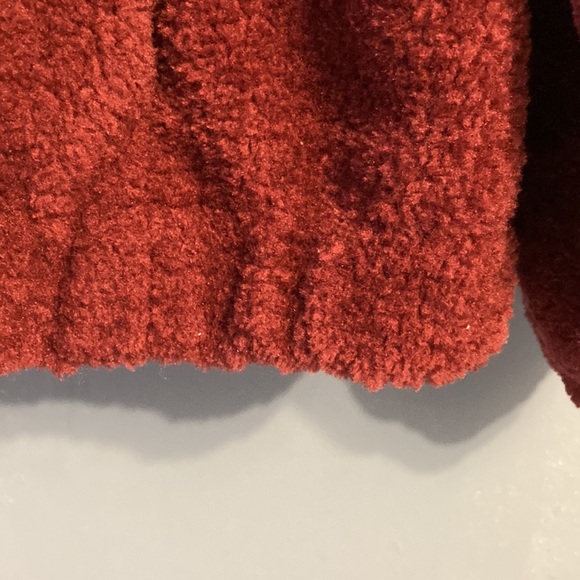 Ashley Stewart Teddy Faux Shearling Fur Hoodie Zip Jacket Plush Women’s 26 New - Picture 9 of 11